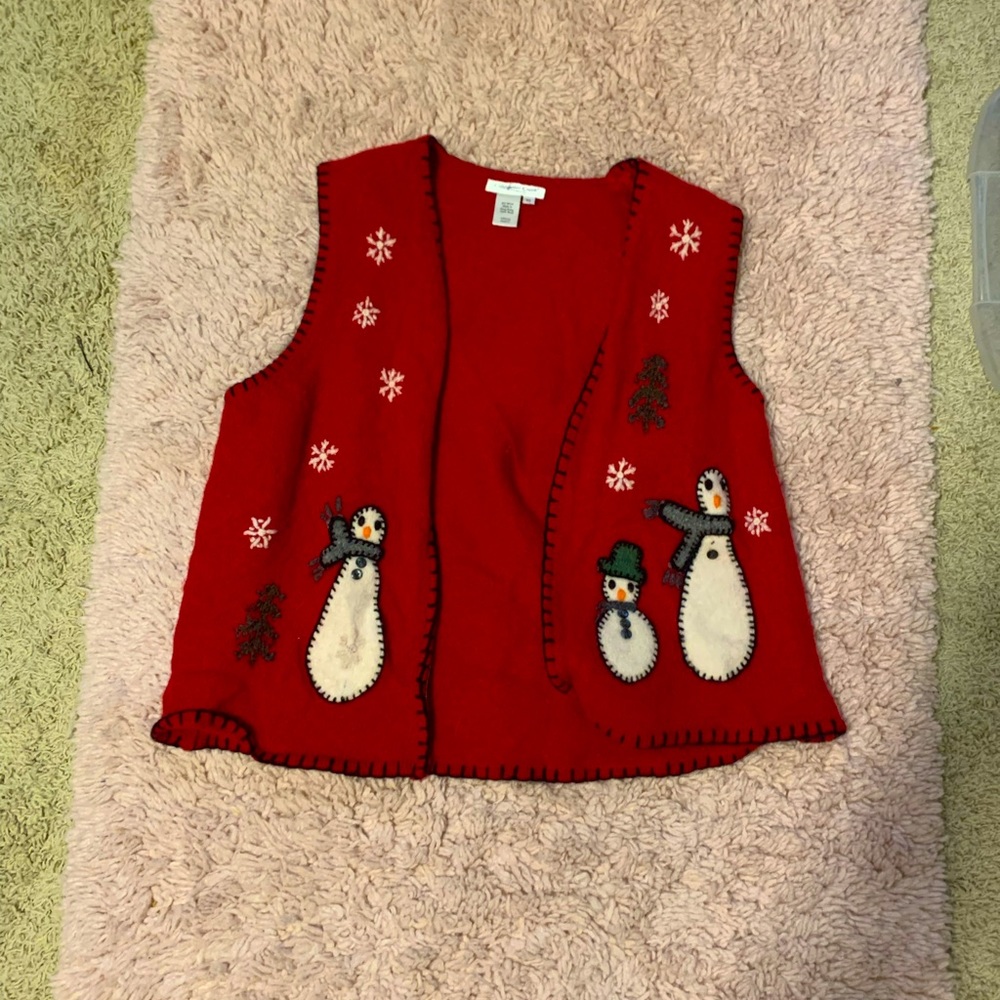 Red Christmas Vest